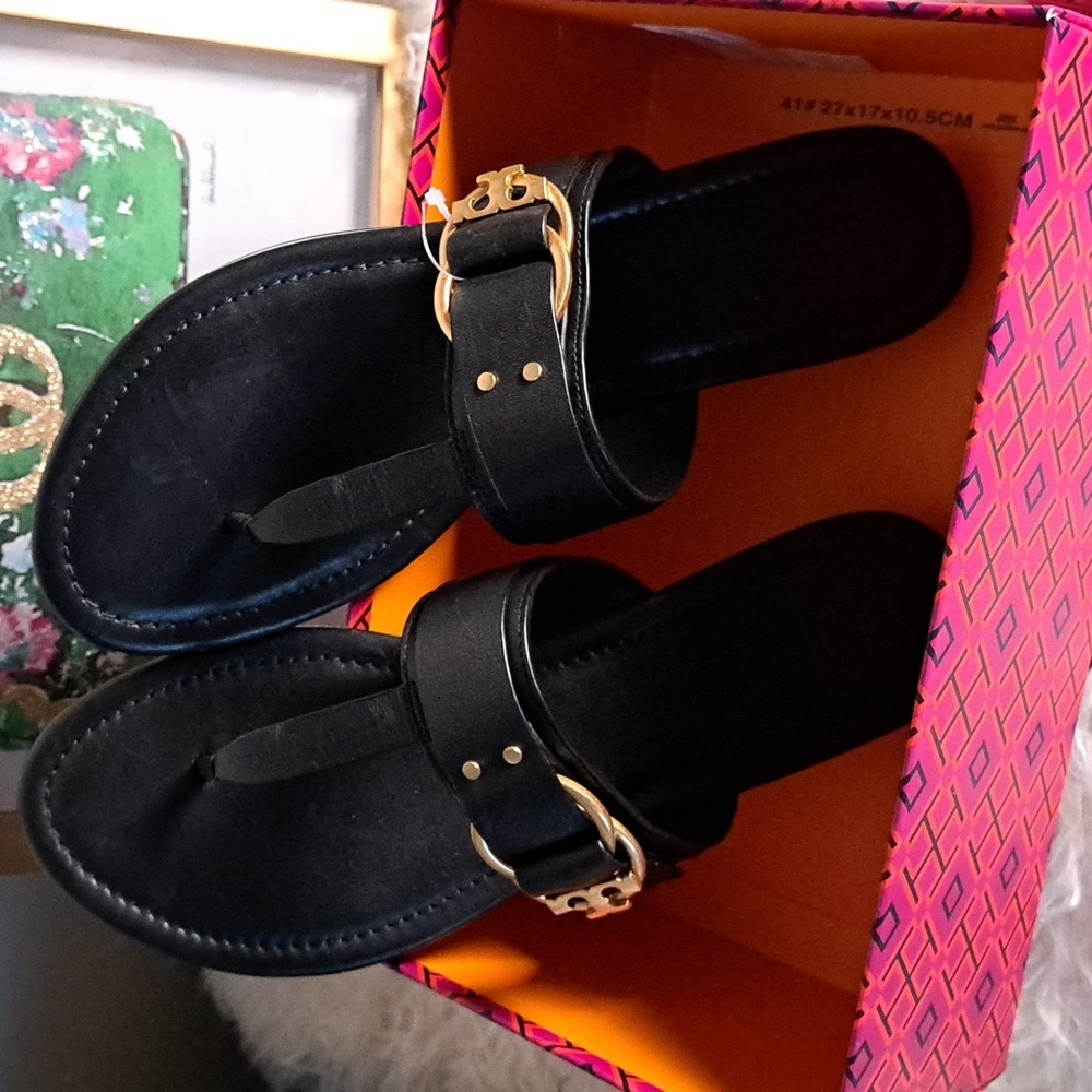 Tory Burch NIB Marsden  Flat Thong Sandal - Picture 6 of 8